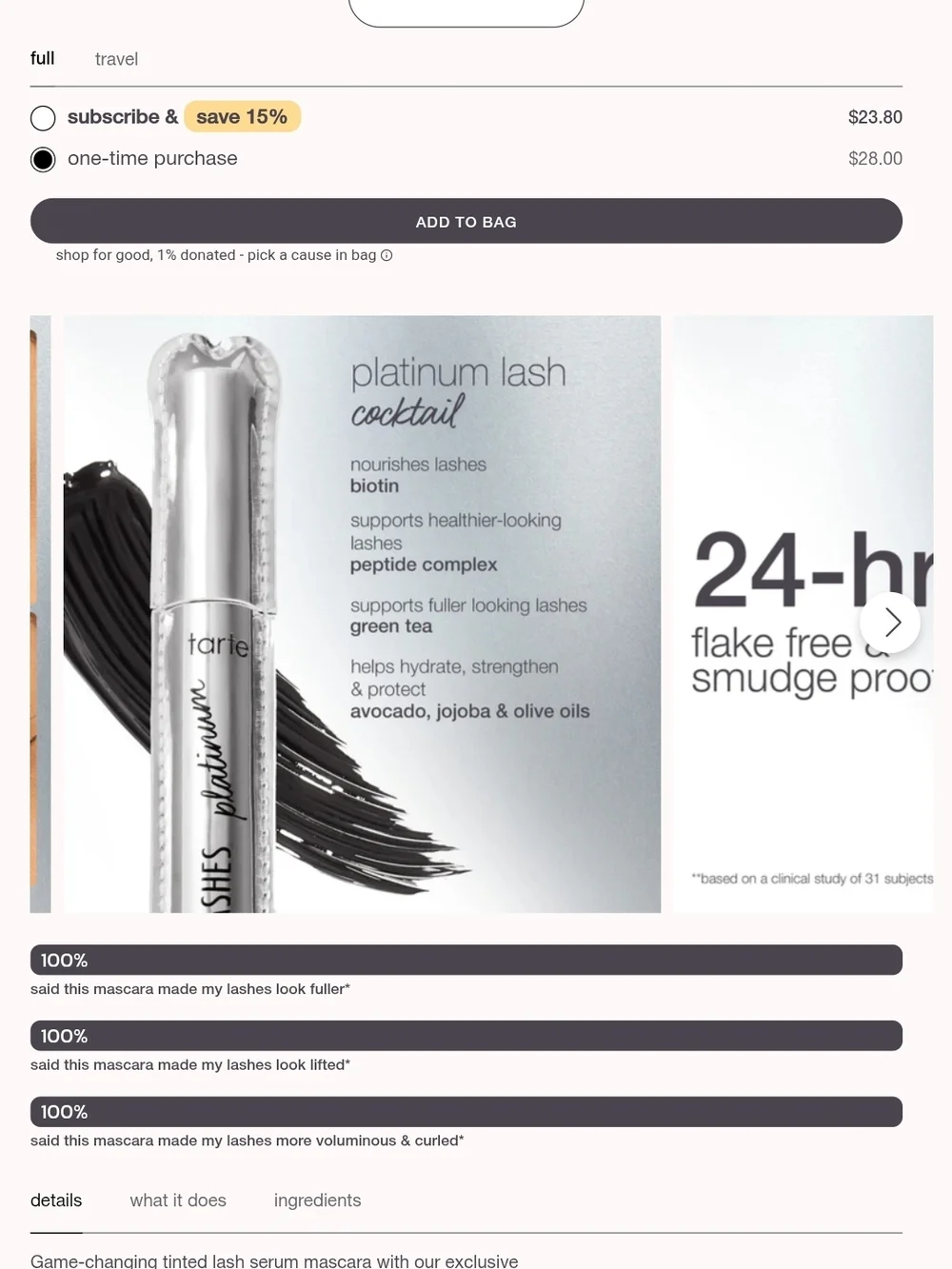 Tarte Platinum Ultimate Mascara